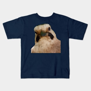 Geeky Faced European Jay Close Up Kids T-Shirt